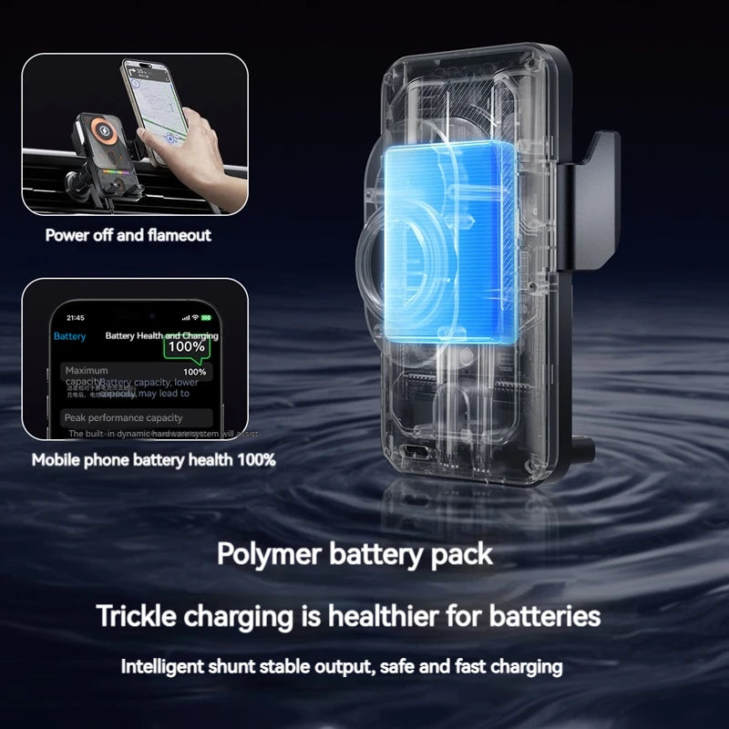 2025 New F18 Car Wireless Charger Holder