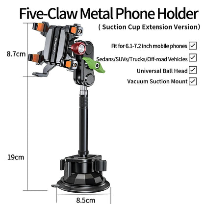 Anti-slip Heavy Duty Car Windshield Metal Five-Claw