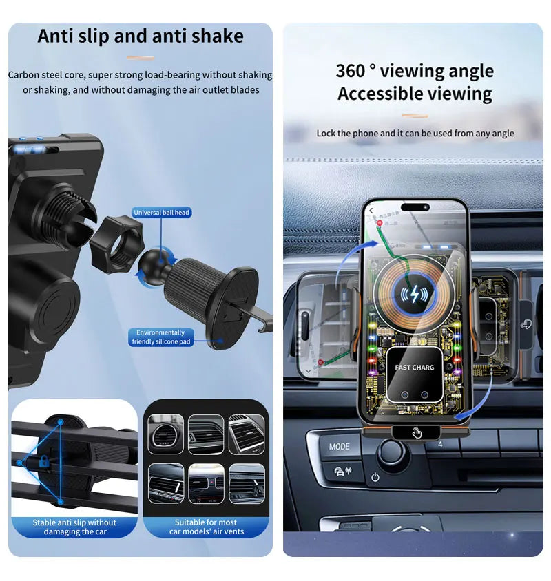 Car Phone Holder For BMW X1 U11Magnetic Wireless Charging
