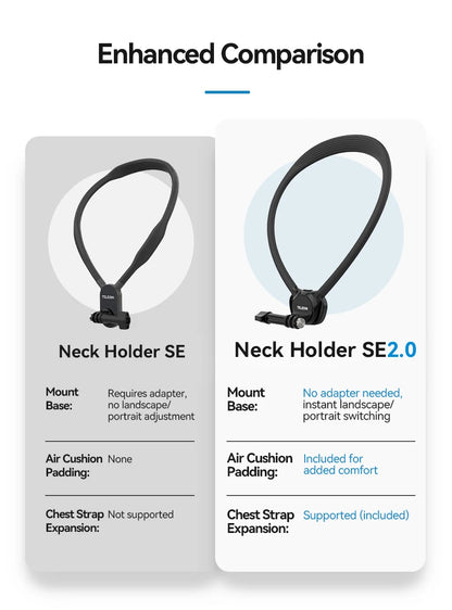 TELESIN Phone Action Camera 2 in 1 Neck Hold Mount