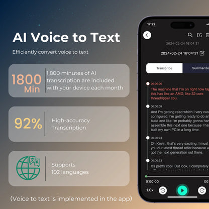 AI Voice Recorder transcription  Translation Summary