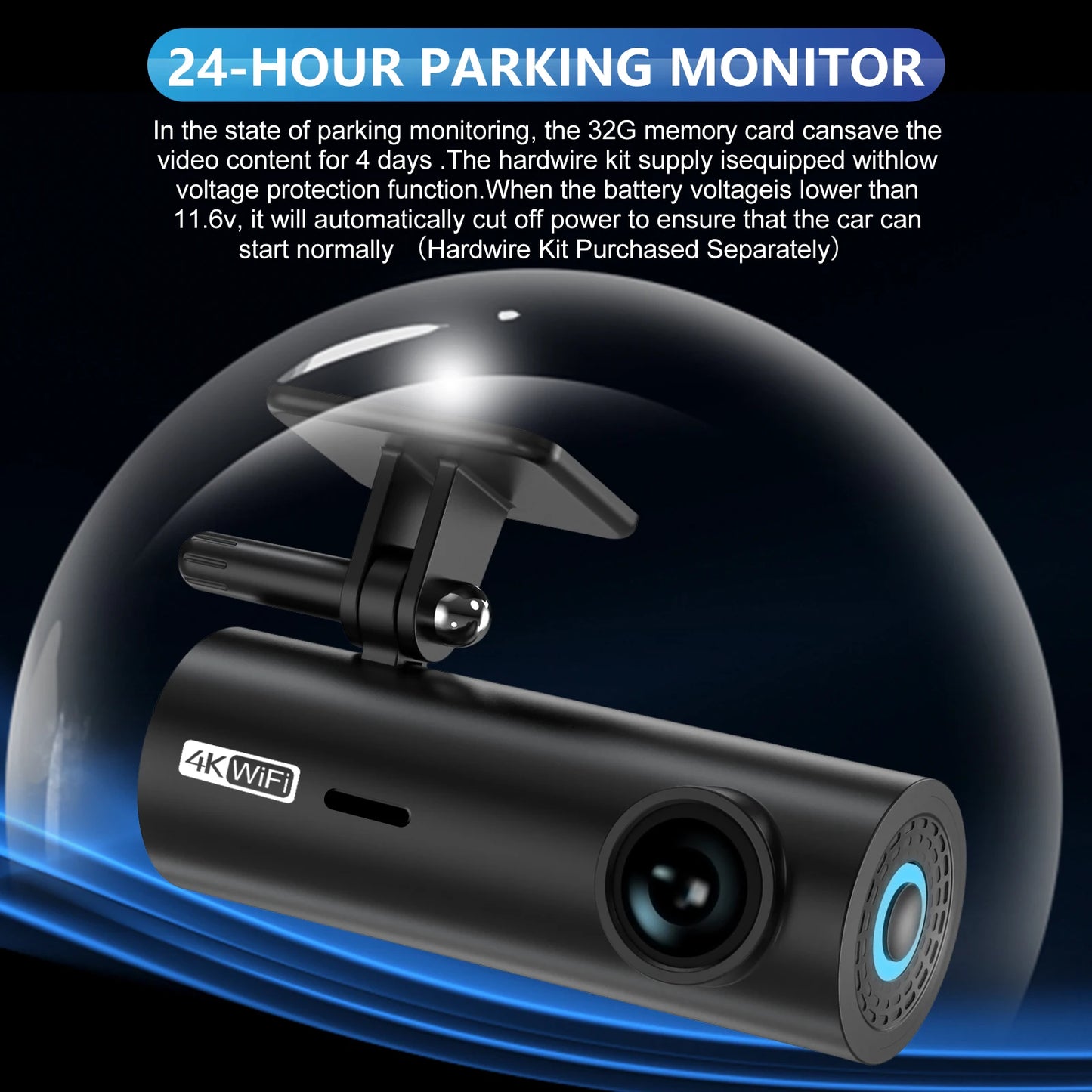 Car Dvr Dashcam 4K Dash Cam For Cars Drive Video Recorder