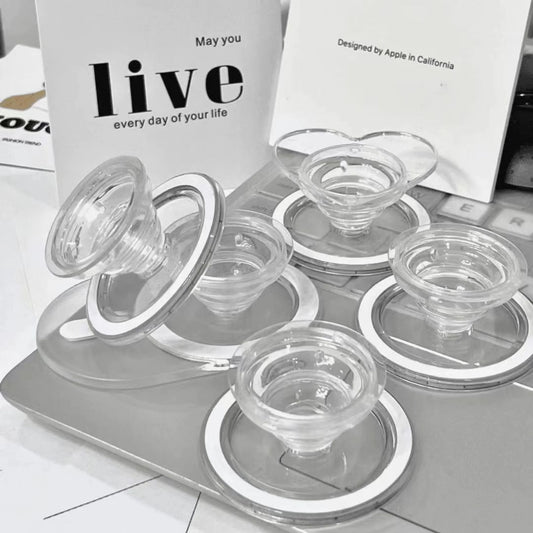 Magnetic Folding Mobile Phone Grip Holder Socket