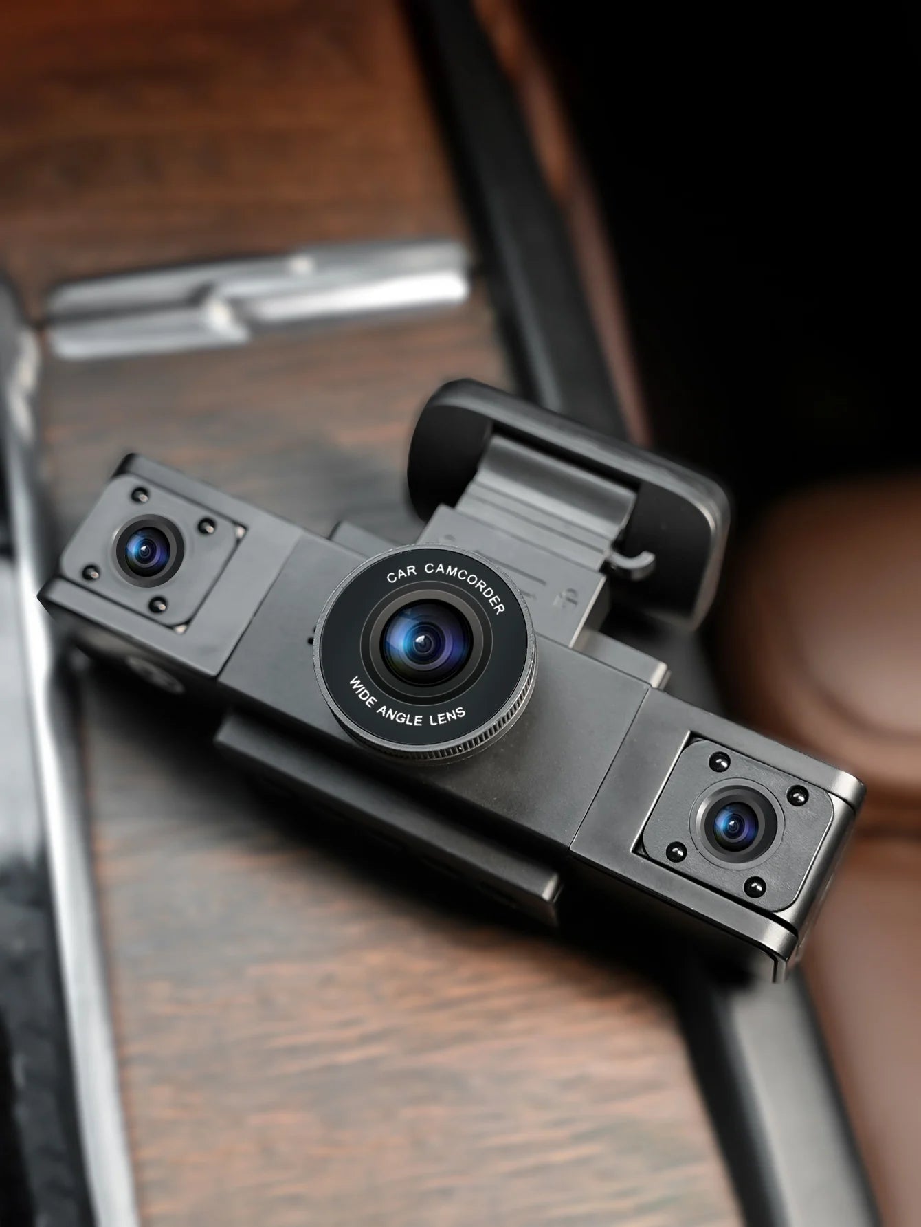 Framefox 3Channel Dash Cam  Black Box 3 Cameras