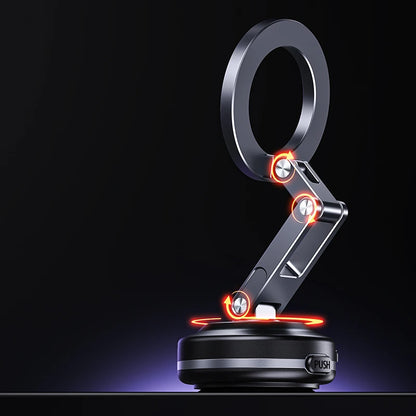 Magnetic Vacuum Adsorption Phone Car Holder Foldable