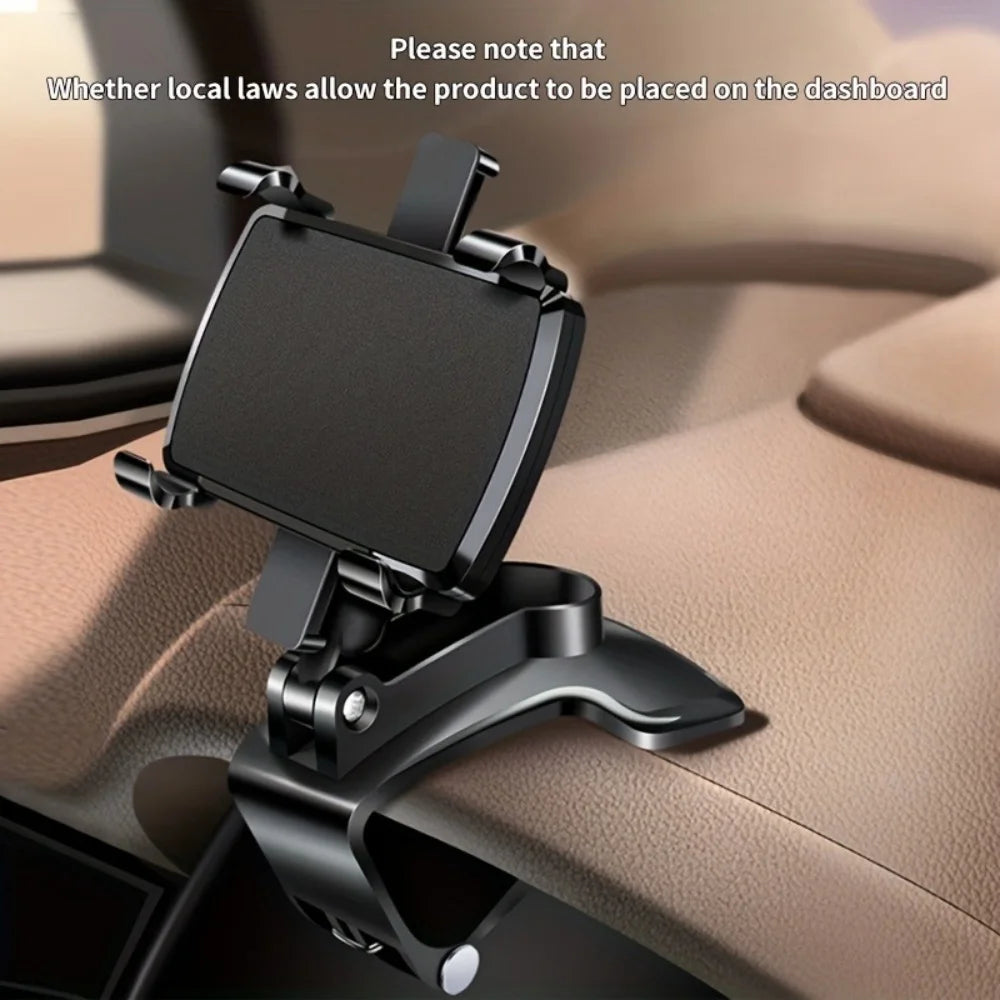 360 Degree Rotation Car Phone Holder Stand Universal Car Clip Mount