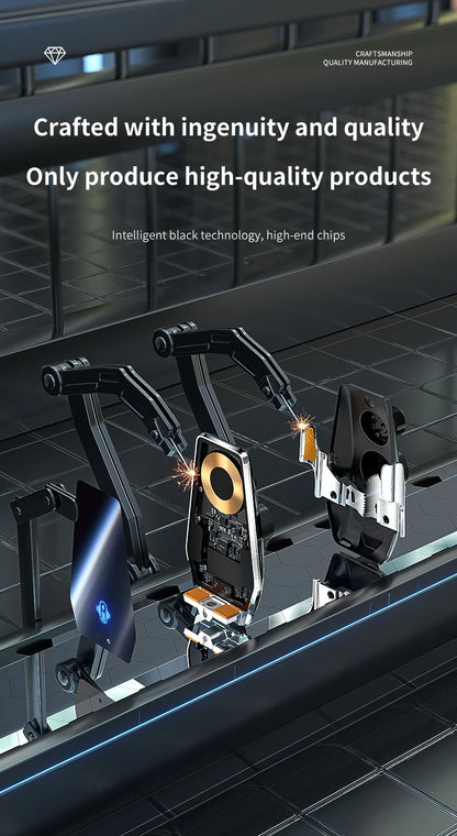 New Max 66W Magnetic Car Phone Holder 15W Wireless Charging