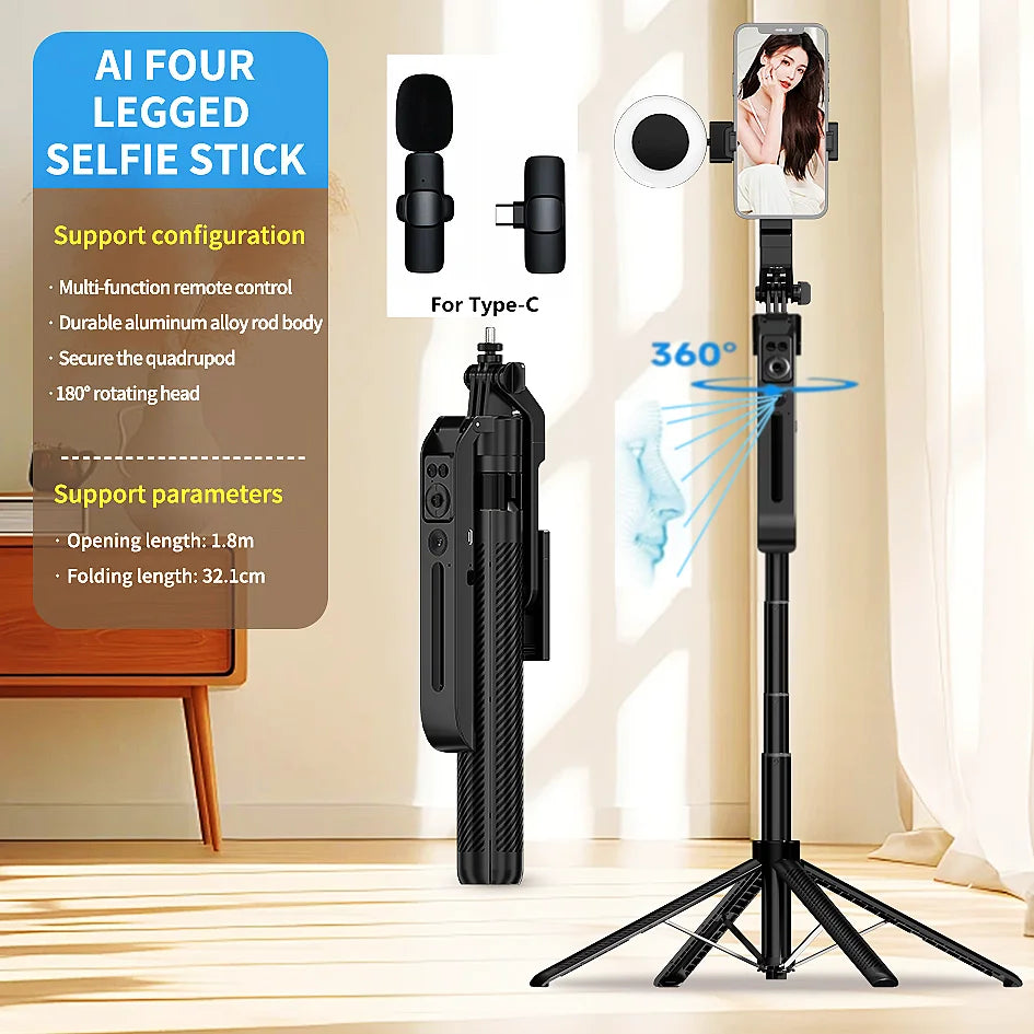 COOL DIER C12 New Selfie Stick Gimbal Stabilizer
