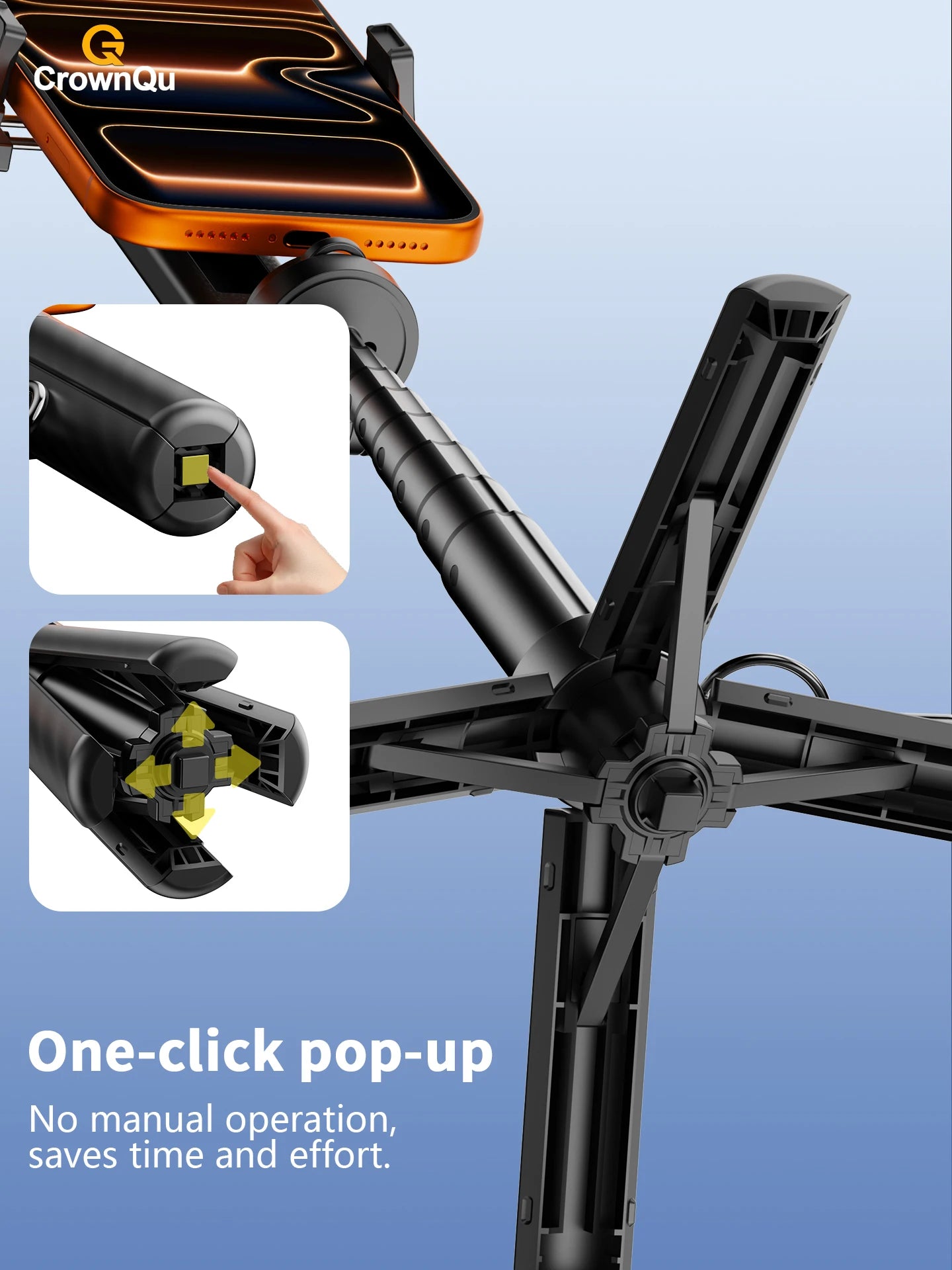 Portable Magnetic Selfie Stick Multifunctional Phone Holder