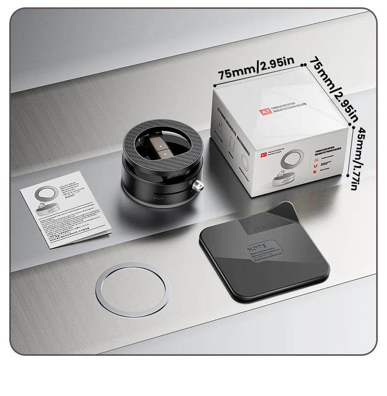 A7 Plus Vacuum Portable Magnetic Phone Car Holder