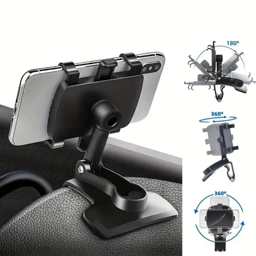 360° Rotation Car Phone Holder Stand Dashboard Car Clip