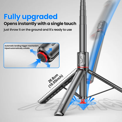 TT01 Portable 70 Inch All-in-one Auto Pop Open Tripod