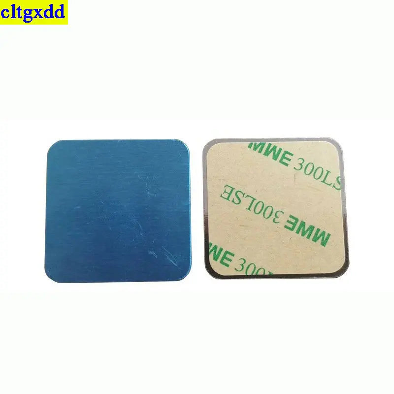 Circular square car phone magnetic metal plate universal patch bracket