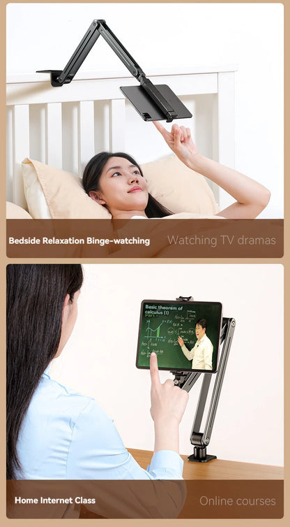 Phone Stand Long Arm Rotatable Tablet Holder