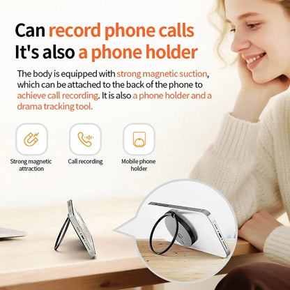 AI ChatGPT Voice Recorder 8-128GB Mini Keychain Recording Device