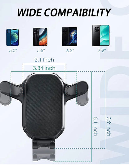 SEAMETAL Car Air Vent Phone Holder Gravity Lock Hook