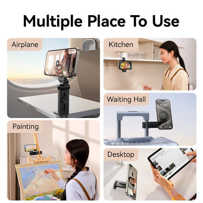 Magnetic Airplane Phone Holder Portable Stable Stand