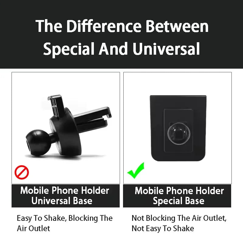 For Skoda Interior Phone Holder Stand Base Mount Bracket