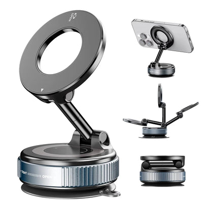 Foldable Magnetic Car Phone Holder Multi-directional Rotation