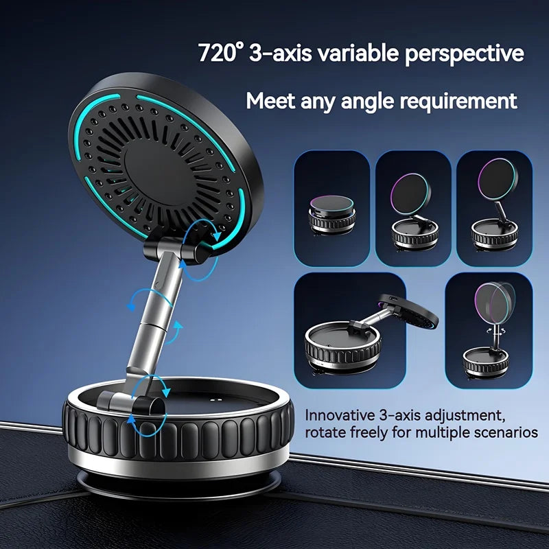 15W Universal Car Magnetic Phone Wireless Charging Holder