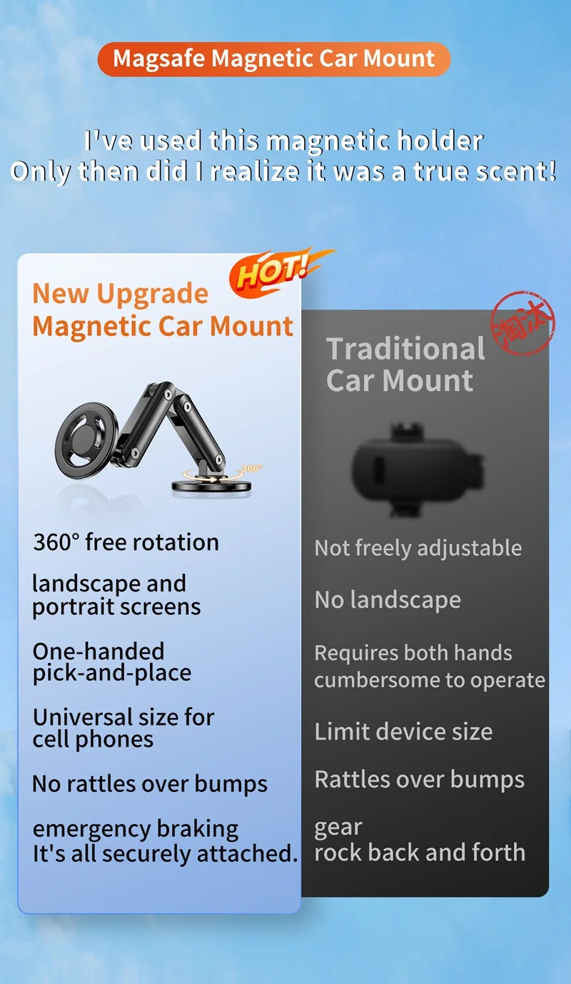Universal Metal Car Magnetic Semiconductor Cooling Phone Holder