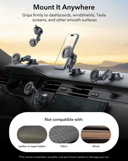ESR MagSafe Car Mount Vacuum Magnetic Car Mount
