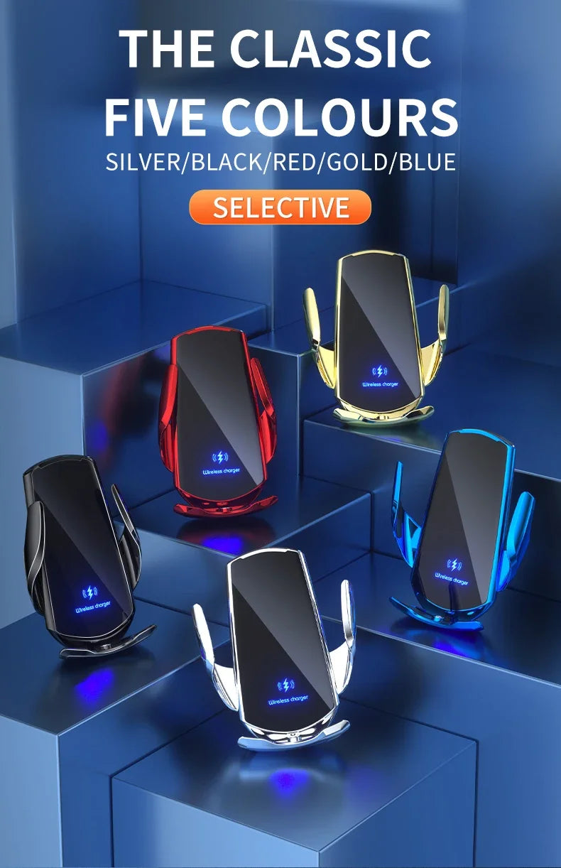 30W Car Wireless Charger Magnetic Automatic Car Mount Phone Holder