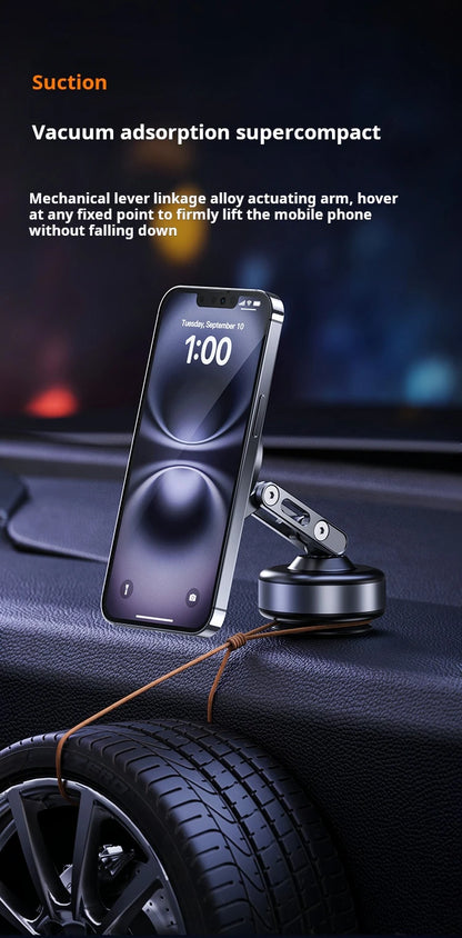 Magnetic Vacuum Adsorption Car Mount Mobile Phone Holder