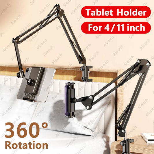 GOYN Metal Tablet Stand, Foldable 360° Rotating Holder