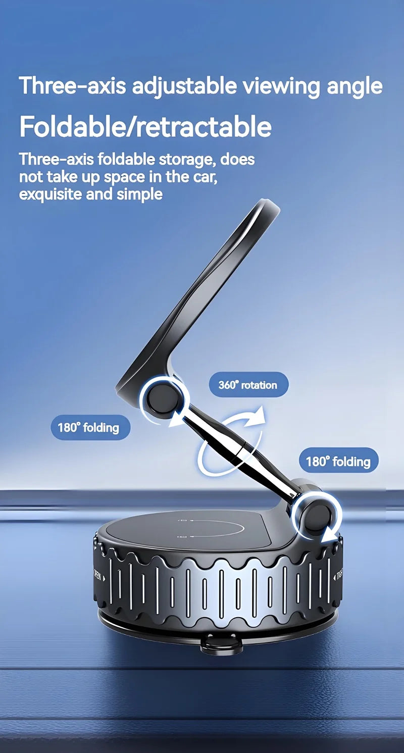 15W Universal Magnetic Car Phone Wireless Charger Holder