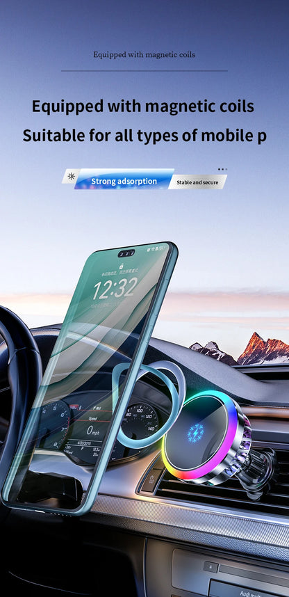Wireless Car Charger 15W Magnetic Turbo Air Cooling