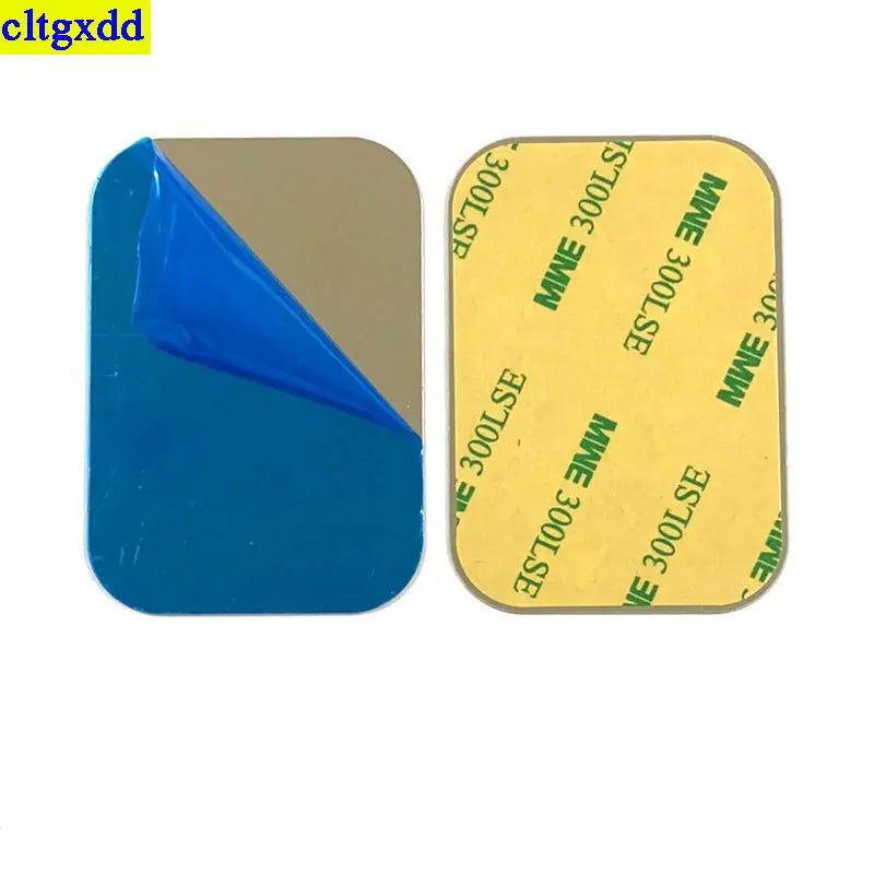 Circular square car phone magnetic metal plate universal patch bracket