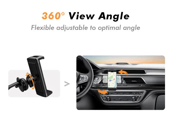 Eary Car Phone Holder 360°Rotatable Mount Vent