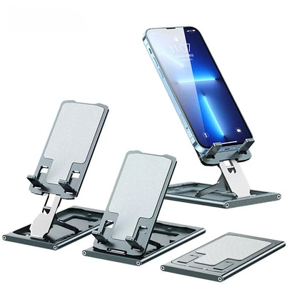 Folding Metal Phone Stand Solid Support Kickstand Phone Holder