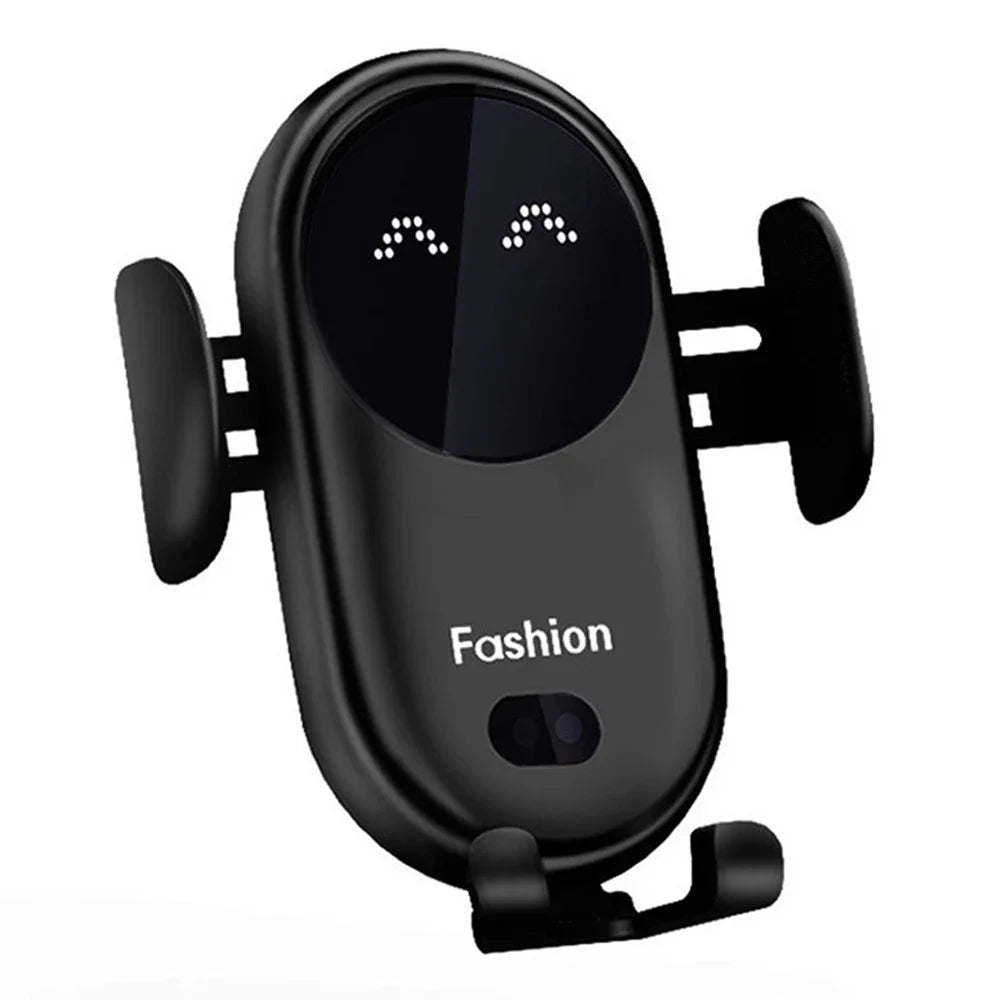 Fashion Qi Fast Wireless Charger Car Phone Holder Smart  Sensor