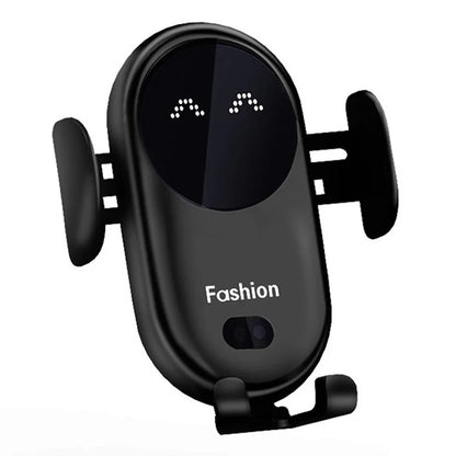 Fashion Qi Fast Wireless Charger Car Phone Holder Smart  Sensor