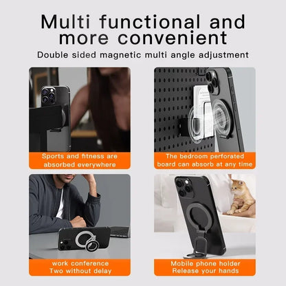 For MagSafe Double Sided Magnetic Phone Ring Holder