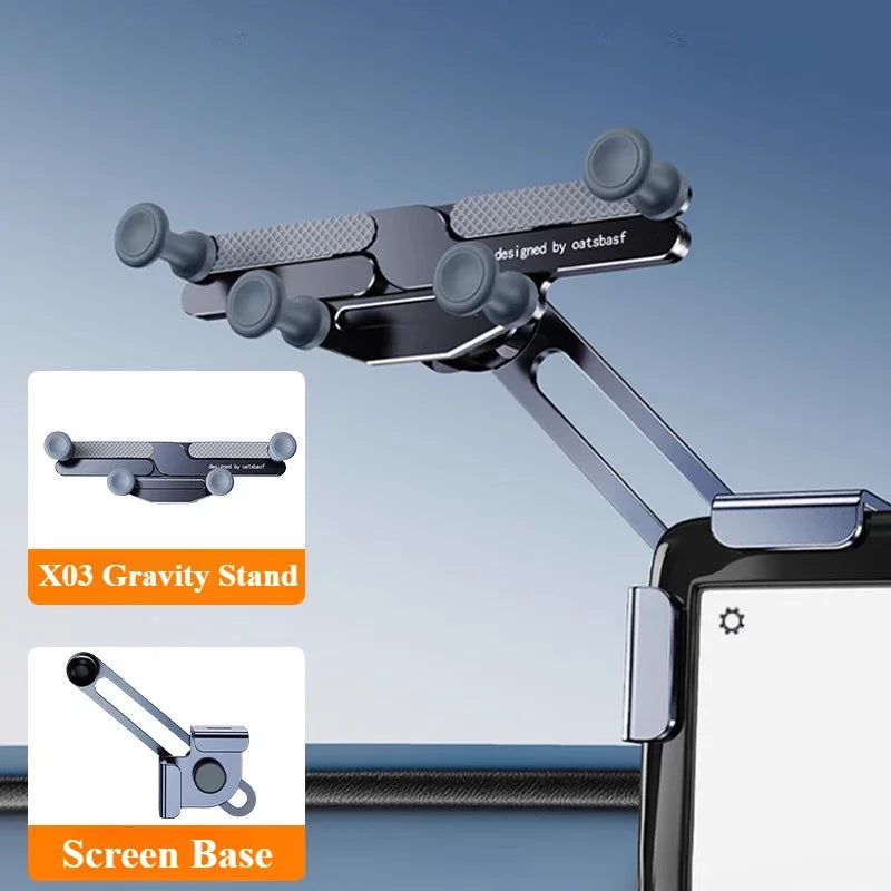 Hipacool Metal Car Screen Phone Holder Bracket Adjustable Magnetic Stand