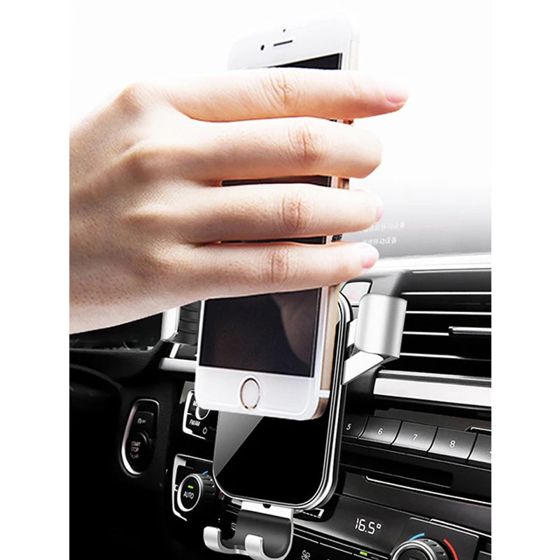 Car Phone Holder Stand Portable Mount Gravity Support in Car