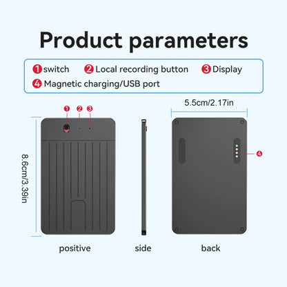 ChatGPT-4 AI Voice Recorder Transcribe & Translation Digital Recording