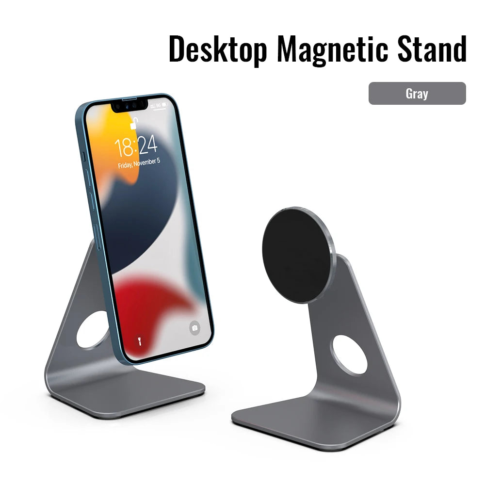Desktop Magnetic Mobile Phones Holder Aluminum Bracket