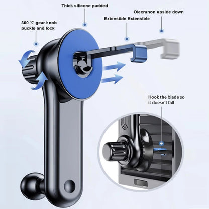SEAMETAL Universal Car Phone Holder 4-Joint Air Vent Clip