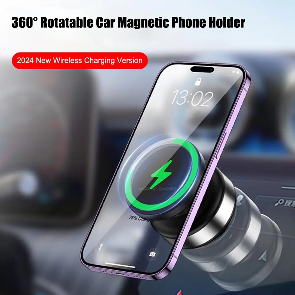 360° Rotating Magnetic Car Phone Holder Dual-Sided Mount