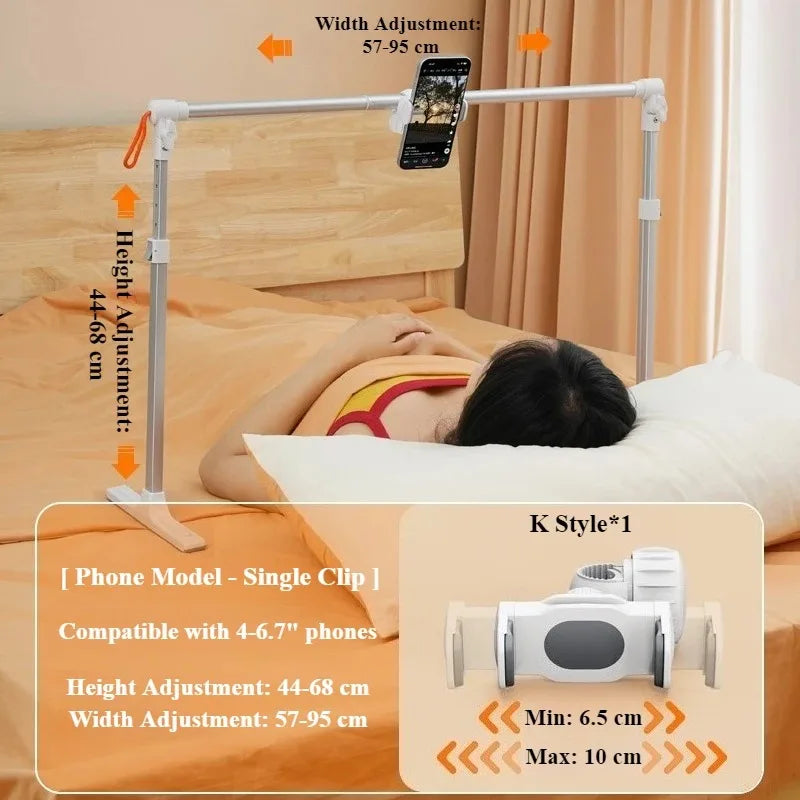 Eary Foldable Tablet Phone Holder Stand for Bed Overhead Mount