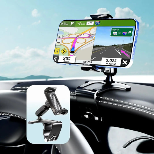 Phone Mount for Car Dashboard, 360 Degree Rotation Universal