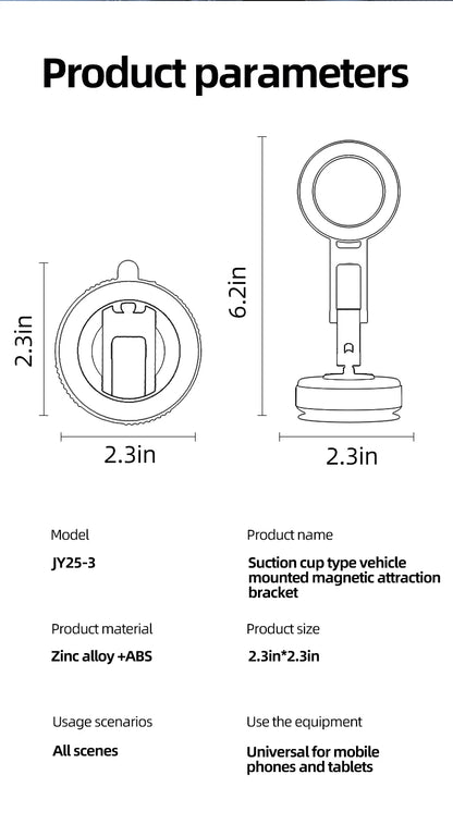 Universal Strong Magnetic Car Phone Holder Foldable Design