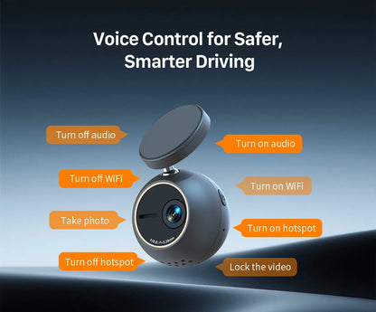 Dash Cam KAWA Tiny Video Recorder 2K Car DVR MINI ORB