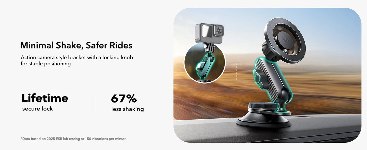 ESR MagSafe Car Mount Vacuum Magnetic Car Mount