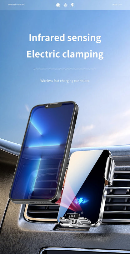 MAX 66W Magnetic Car Phone Holder 15W Fast Wireless Charger