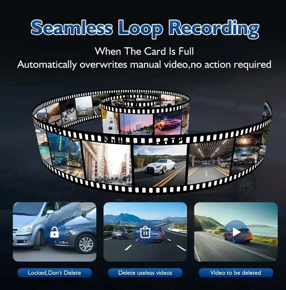 Car DVR 1080P Video Recorder 360°Dash Cam for Car